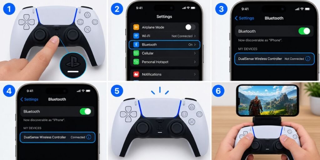 How to Connect a PS5 Controller to iPhone