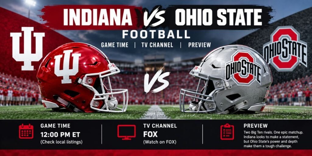Indiana Hoosiers Football vs Ohio State